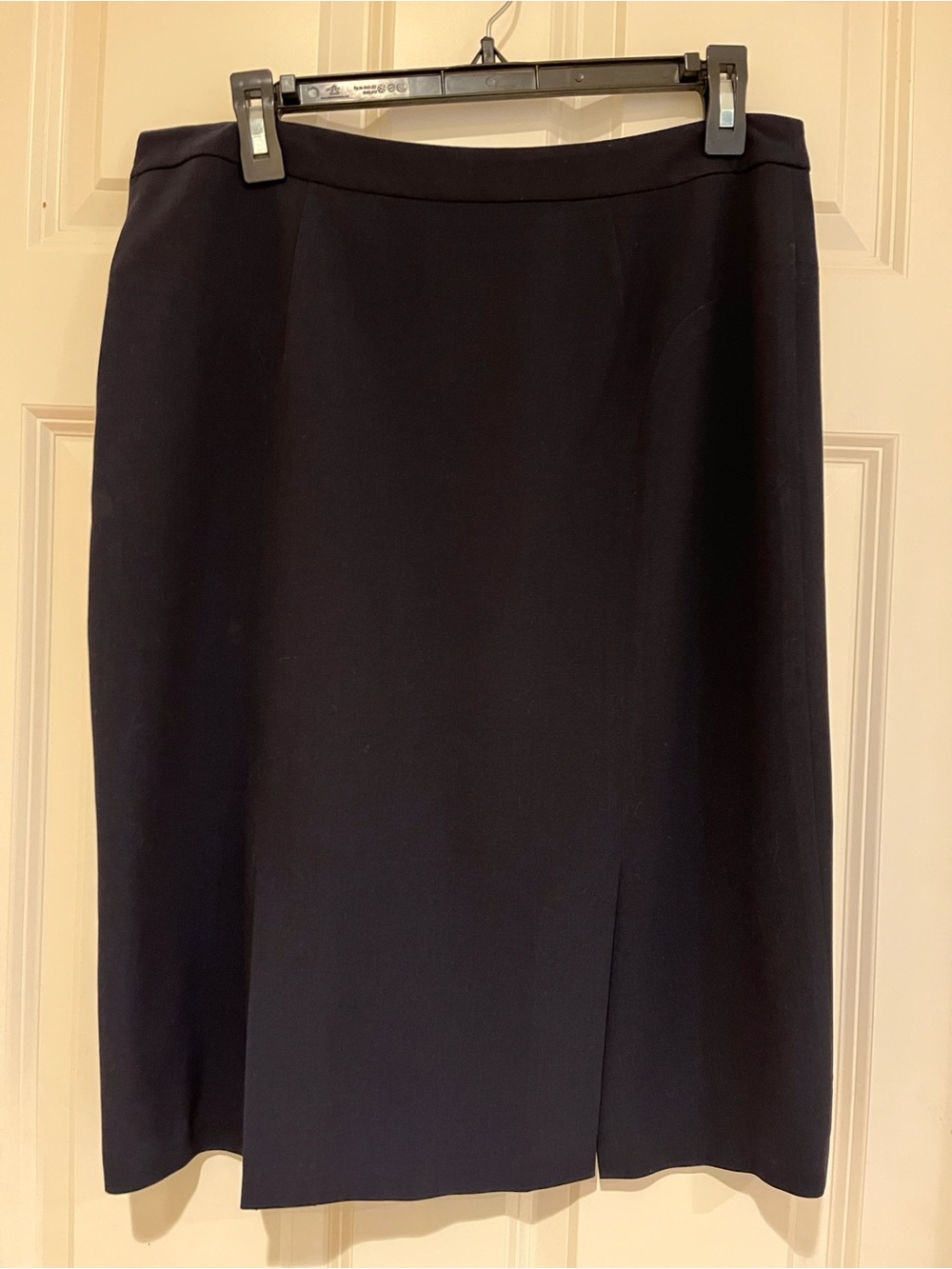 Apostrophe Classic Navy Pencil Skirt